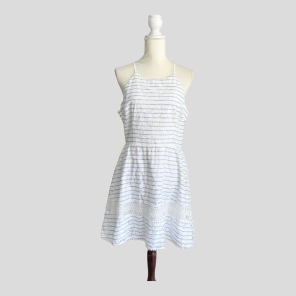 J By J.O.A Women’s White Halter floral lace overlay Dress Sz. XXL EUC - Picture 3 of 9